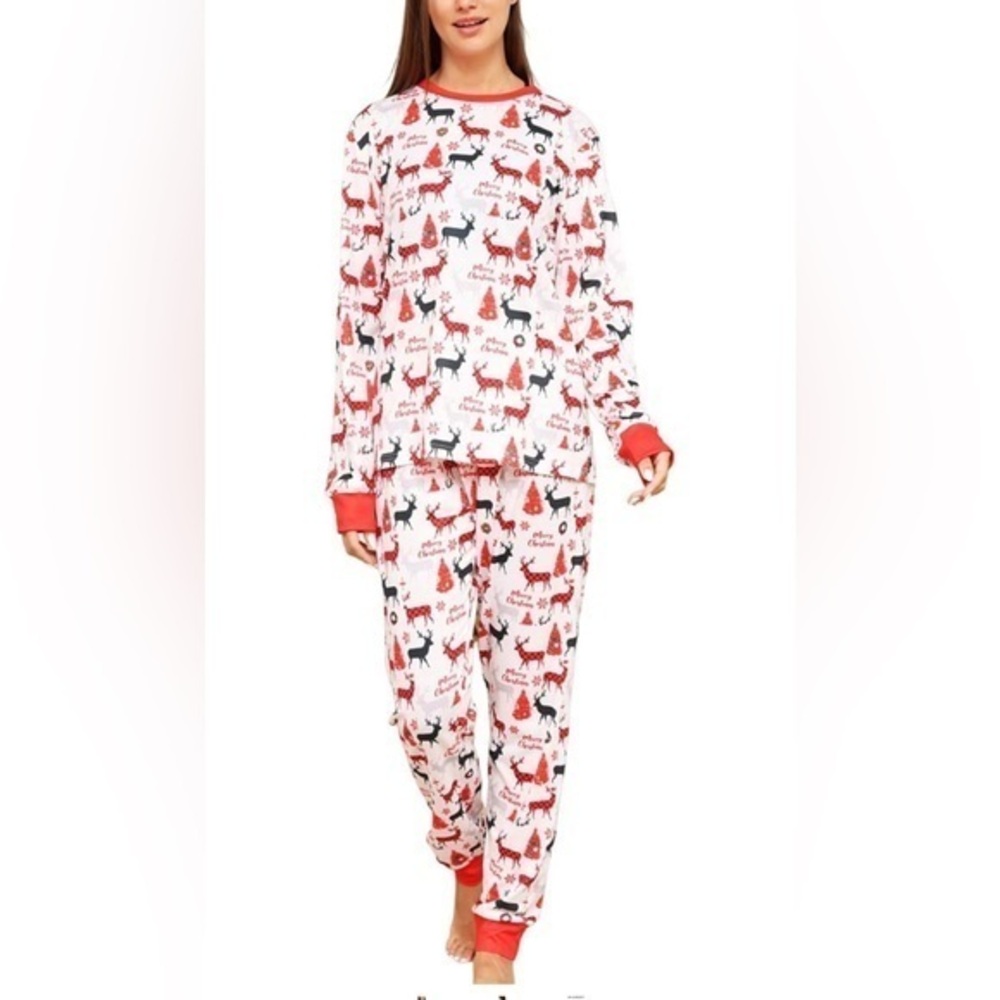 Fall Winter Xmas Outfits Christmas Family Matching Pajamas Holiday Unisex Loos S